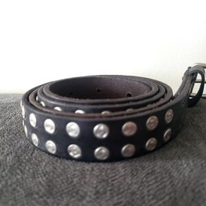 All Saints Hammered Leather Belt